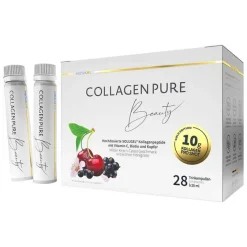 Collagen Pure Beauty 10 g Kollagen hochdosiert Gold-Edition, 28X25 ml- Kollagen