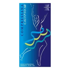 Calypso 140den Kniestrümpfe schwarz Größe 4, 2 St^Compressana Clearance