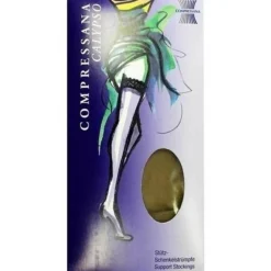 Stütz- Und Reisestrümpfe-COMPRESSANA Calypso 70den Sch.Str.Gr.5 SHB perle, 2 St