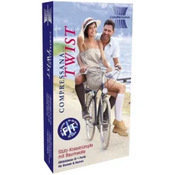 Compressana Stütz- Und Reisestrümpfe-Twist Kniestrümpfe 36-38 schwarz, 2 St