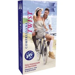 Compressana Twist Kniestrümpfe 42-44 nachtblau, 2 St- Stütz- Und Reisestrümpfe