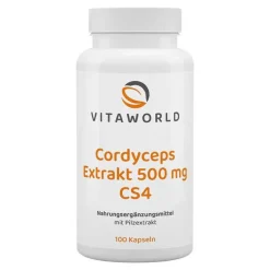 Vitaworld Cordyceps-Cordyceps Extrakt 500 mg Kapseln, 100 St