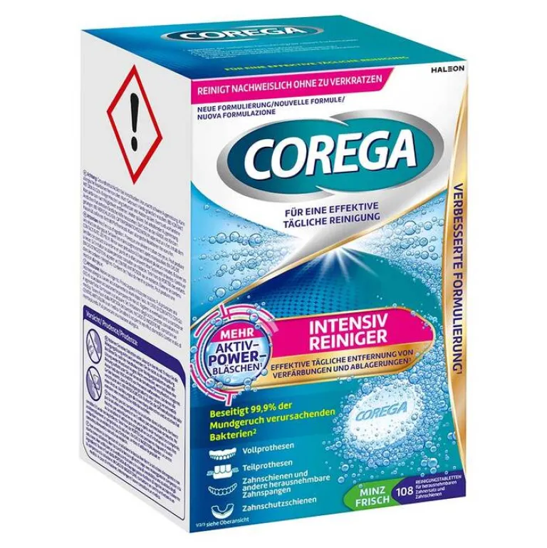 Corega Für Zahnprothesen-Tabs Intensiv Reiniger, 108 St