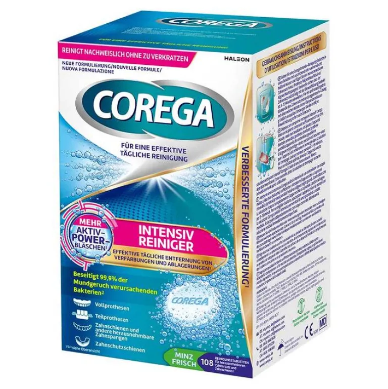Corega Für Zahnprothesen-Tabs Intensiv Reiniger, 108 St