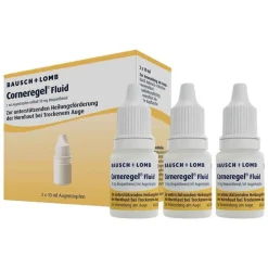 Corneregel Augentropfen Trockene Augen-® Fluid unterstützt die Wundheilung am Auge, 3X10 ml