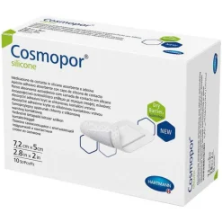 Cosmopor ® silicone Wundverband 5x7,2 cm, 10 St- Wundpflaster