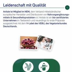 Cranberry Kapseln 400 mg, 240 St^Avitale Online