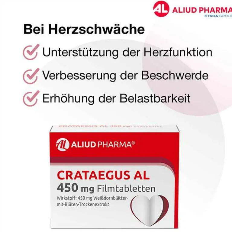 CRATAEGUS AL 450 mg Filmtabletten, 50 St^Aliud Pharma Sale