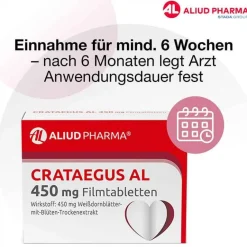CRATAEGUS AL 450 mg Filmtabletten, 50 St^Aliud Pharma Sale