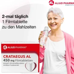 CRATAEGUS AL 450 mg Filmtabletten, 50 St^Aliud Pharma Sale