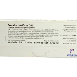 Crotalus Terrificus D 30 Ampullen, 8X1 ml^Weleda Discount