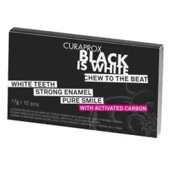 Curaprox Zahnpflegekaugummi-Biw Zahnpflegekaugummi Aktiv Kohle, 12 St