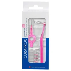 Curaprox Zwischenraumreinigung-Interdental Set Cps 08 mm pink 5 Bürstchen + 2 St Halter, 1 P