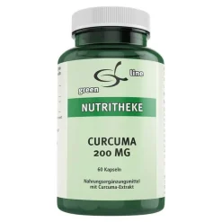 Curcuma 200 mg Kapseln, 60 St^Green line Nutritheke Outlet