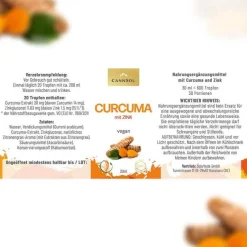 Curcuma Mit Zink Tropfen, 30 ml^CannSol Clearance