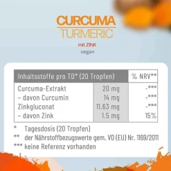 Curcuma Mit Zink Tropfen, 30 ml^CannSol Clearance