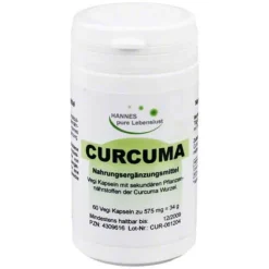 Hannes pure Lebenslust Curcuma Vegi Kapseln, 60 St- Verdauung|Kurkuma Kapseln