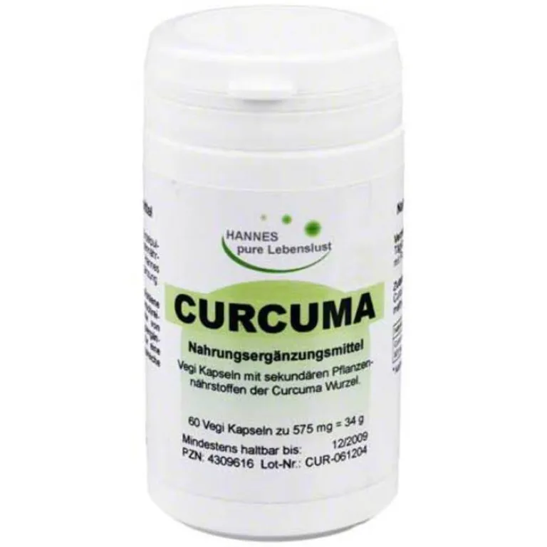 Hannes pure Lebenslust Curcuma Vegi Kapseln, 60 St- Verdauung|Kurkuma Kapseln
