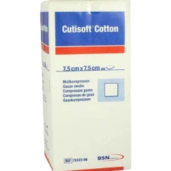 Cutisoft Sterile Kompressen-Cotton Kompresse 7,5x7,, 100 St