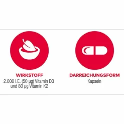 D3 + K2 Vit AL 1000 I.E. / 80 µg Kapseln, 90 St^Aliud Pharma Discount