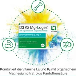 Dr. Loges Vitamin K|Vitamin D (Colecalciferol)-D3 K2 MG-Loges Kapseln, 180 St