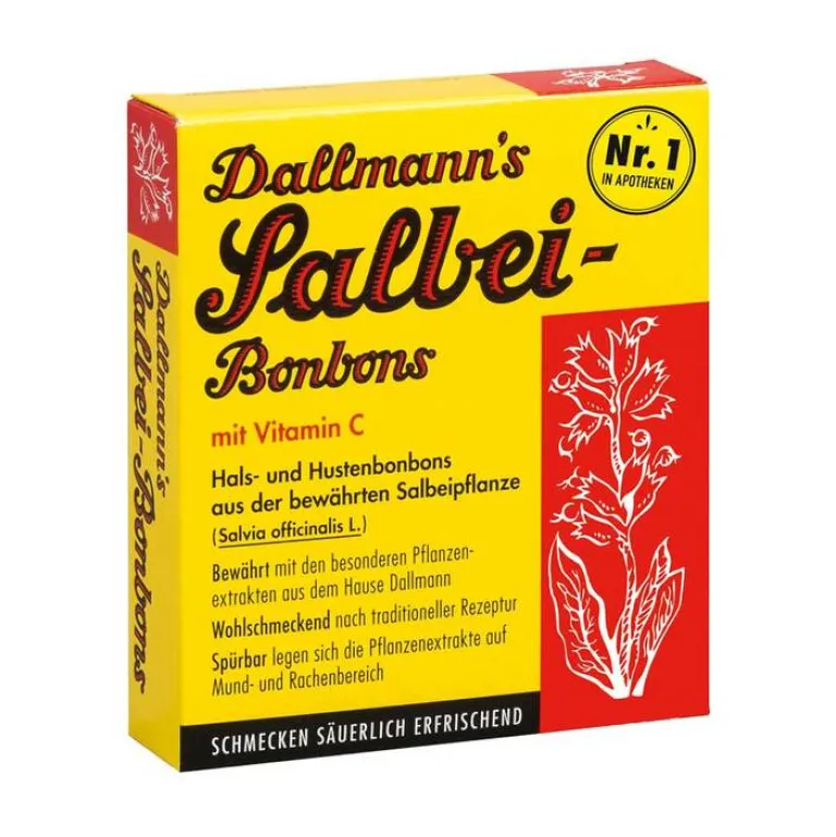 Dallmanns Salbeibonbons mit Vitamin C, 20 St- Bonbons
