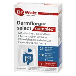 Dr. Wolz Bakterienkulturen-Darmflora plus select complex magensaftresistent Kapseln, 80 St