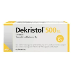 Dekristol 500 I.E. Tabletten, 100 St- Vitamin D (Colecalciferol)