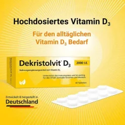 Dekristolvit D3 2.000 I.E. Tabletten, 60 St- Vitamin D (Colecalciferol)