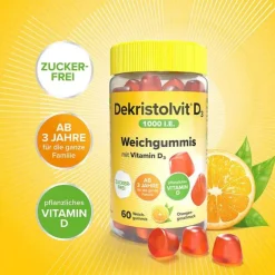 Dekristolvit Vitamin D (Colecalciferol)-D3 1000 I.E. Weichgummis, 60 St