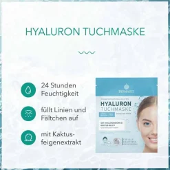 Dermasel Hyaluron Tuchmaske, 1 St- Gesichtsmasken Für Ein Gepflegtes Hautbild