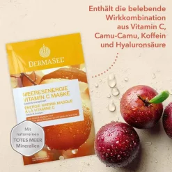 Dermasel Maske Meeresenergie Vitamin C, 12 ml- Gesichtsmasken Für Ein Gepflegtes Hautbild