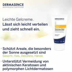 Dermasence Solvinea Med LSF 50 + Creme, 150 ml- Vorbeugung Aktinischer Keratosen|Lsf 50+