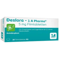 Deslora – 1 A Pharma® 5 mg Filmtabletten, 20 St^1A Pharma Best