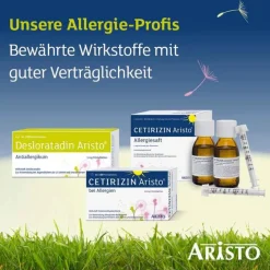 Aristo Allergie Tabletten|Allergie Medikamente-Desloratadin ® Antiallergikum 5 mg Filmtabletten, 100 St