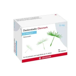 Glenmark Desloratadin 5 mg Tabletten, 100 St- Desloratadin|Allergie Tabletten