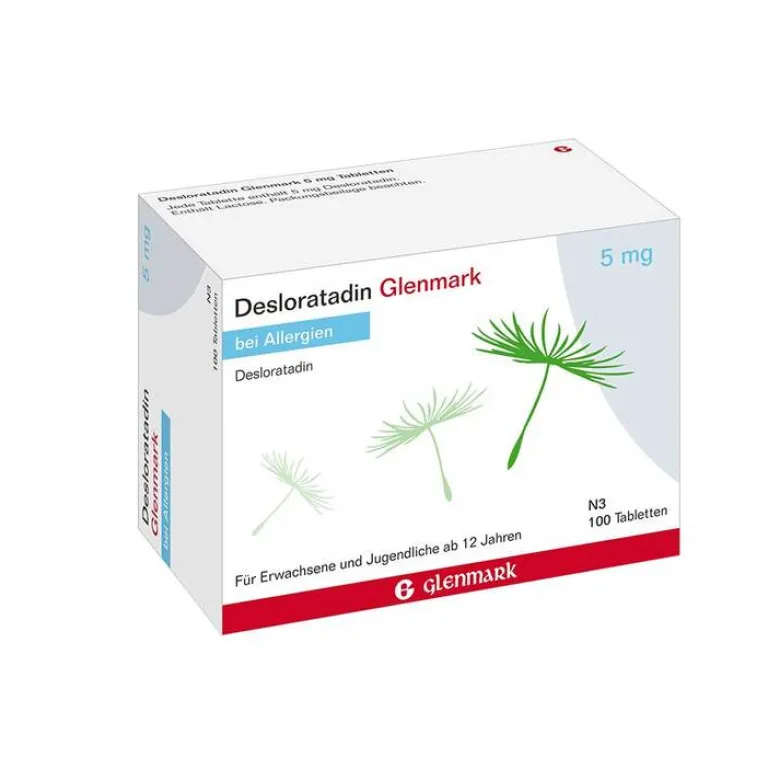 Glenmark Desloratadin 5 mg Tabletten, 100 St- Desloratadin|Allergie Tabletten