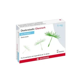 Glenmark Desloratadin|Allergie Tabletten-Desloratadin 5 mg Tabletten, 20 St