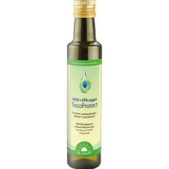 Dr. Jacobs Omega 3 Kapseln|Hirnleistung & Nerven-DHA + EPA vegan Tocoprotect Dr. Jacob`s flüssig, 250 ml