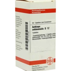 DHU Aethiops antimonialis D 12 Tabletten, 80 St- A