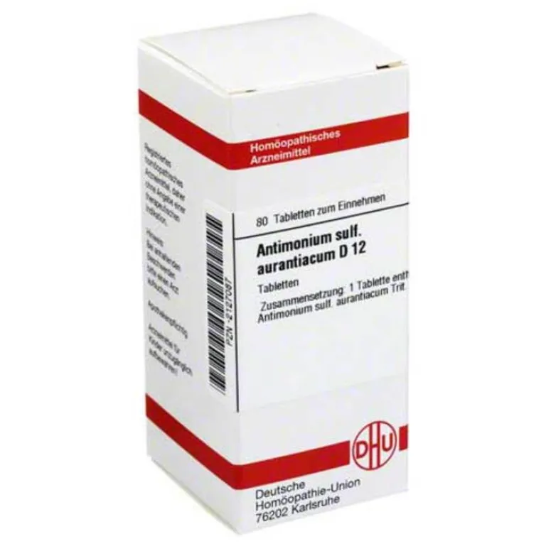 Antimonium sulfuratum aurantiacum D 12 Tabletten, 80 St^DHU New