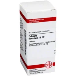 DHU Schüßler-Salze DHU Calcium fluoratum D 12 Tabletten, 80 St- Salze 1-12|C