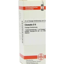 Clematis D 6 Dilution, 20 ml^DHU New