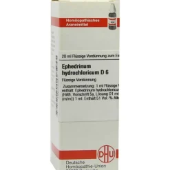 DHU Ephedrinum hydrochloricum D 6 Dilution, 20 ml- E