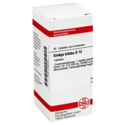 G-DHU Ginkgo biloba D 12 Tabletten, 80 St