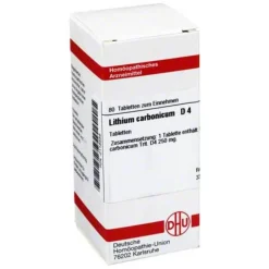 Lithium carbonicum D 4 Tabletten, 80 St^DHU New