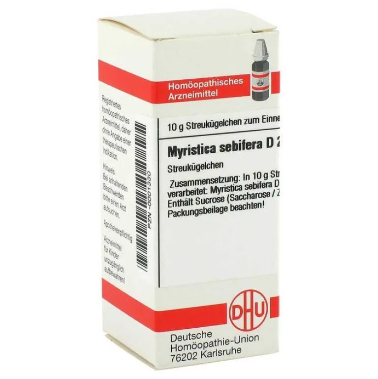 Myristica sebifera D 200 Globuli, 10 g^DHU Hot