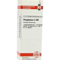 P-DHU Phosphorus C 200 Dilution, 20 ml
