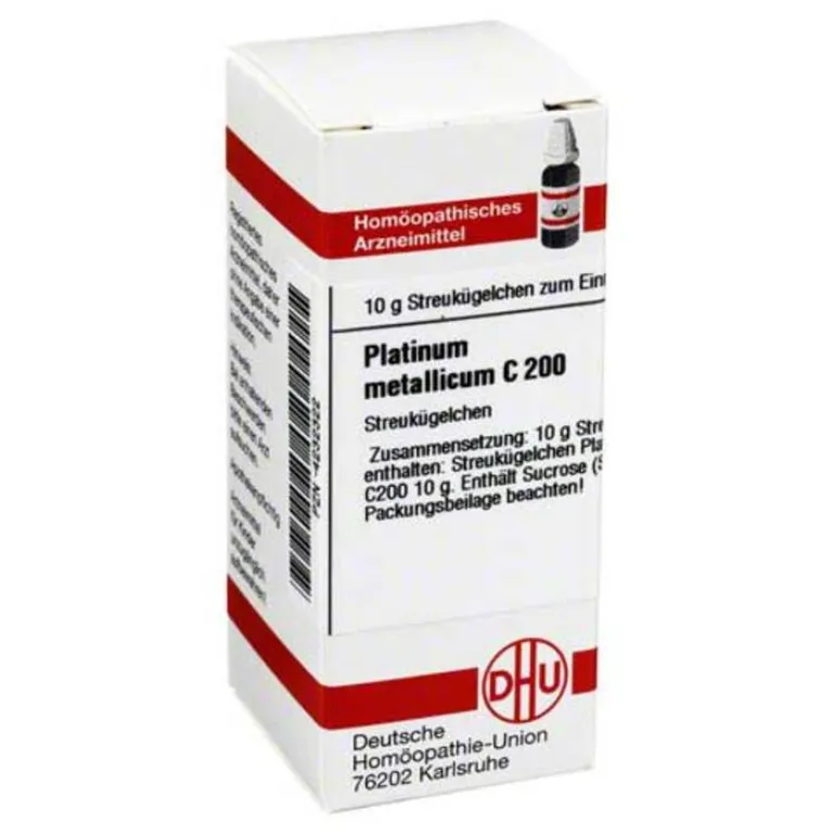DHU Platinum metallicum C 200 Globuli, 10 g^