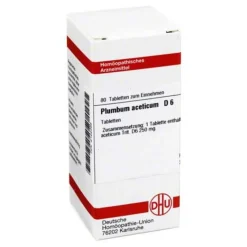 DHU Plumbum aceticum D 6 Tabletten, 80 St- P